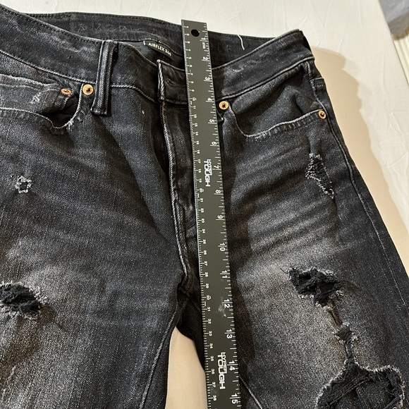 AMERICAN EAGLE OUTFITTERS bundle of 3 Size 28 x 30 Black Mid to high rise - Picture 3 of 14